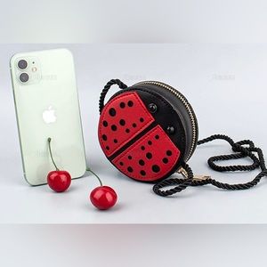 COPY - NWT Ladybug Purse Mini Pu Leather Crossbody Bag Pouch for Women and Girls